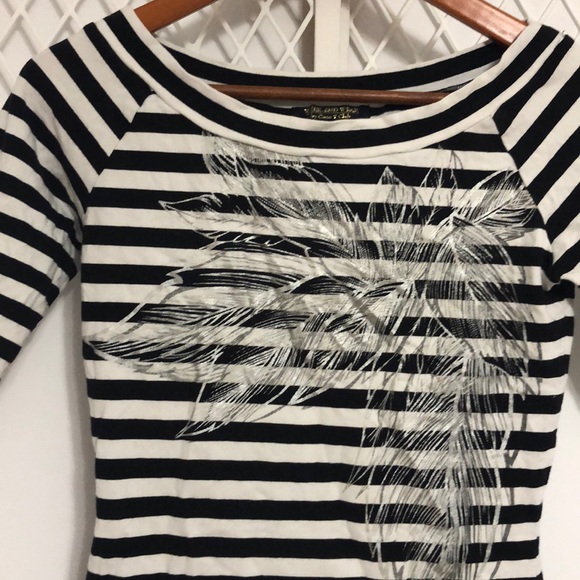 COCO Y CLUB Women’s Boatneck Mid Sleeve Top size S - Picture 2 of 9